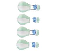 jojofuny Décoration de Gâteau Éléphant en Résine Verte, Lot de 4 Pièces, Motif Ballon Chaud, Décorations Innovantes pour Garçon et Filles, Accessoires Festifs pour Anniversaire et Fêtes