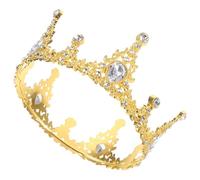 jojofuny Décoration de Gâteau Non Comestible Couronne Dorée Petite Taille pour Anniversaire Fiançailles Enterrement de Vie de Jeune Fille Fête Ornement Décoratif Élégant