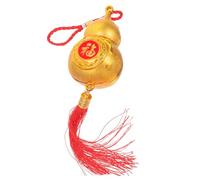 jojofuny Décoration Suspendue de Style Chinois Forme de Calebasse Dorée pour Nouvel an et Fête du Printemps Ornement Traditionnel de Chance pour Maison Balcon et Jardin