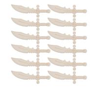 jojofuny Découpes en Bois Inachevées 40 Pièces Accessoires Couteau Pirate pour Loisirs Créatifs Bricolage Thème Pirate Supports Vierges à Peindre Décoration Artisanat Bois Brut