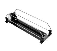 jojofuny Distributeur Automatique de Boissons Organisateur de Canettes Gazeuses en ABS et Métal Noir Lisse et Finition Soignée Pratique et Solide pour Réfrigérateur