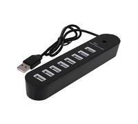 jojofuny DM Hub USB Ports pour Ordinateur Portable Smartphone Et Tablette Connecteurs Multiples Noir
