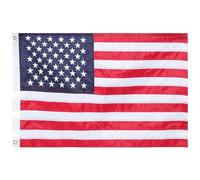 jojofuny Drapeau Américain Brodé Étoiles et Rayures 90 X 60 Cm Décoration Extérieure Fête Nationale Américain Résistance aux Intempéries Patriotisme et Fierté