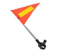 jojofuny Drapeau de Voiturette de Golf Réfléchissant avec Mât Télescopique Fanion de Sécurité pour Chaise Roulante Vélo et Golf Carts Matériau et Hautement Visible