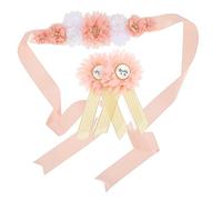 jojofuny Écharpe De Maternité Fleurie Ceinture Écharpe Future Maman Broche Pour Futurs Parents Décoration Grossesse Shower