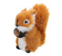 jojofuny Écureuil en Peluche Réaliste, Modèle Animal de Décoration pour La Maison Et Accessoire Photo, Décoration de Table, Mini Animal de La Forêt