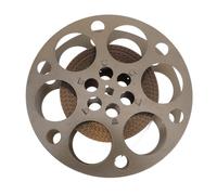 jojofuny Élément Central Vintage en Fer Doré, Bobine de Film Portable pour Décoration de Fête Thème Cinéma, Élément Visuel Rétro pour Soirée Cinéma