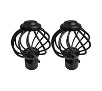 jojofuny Embouts de Tringle à Rideaux en Fer Noir 28 MM 2 Pièces Extrémités Décoratives Style Lanterne pour Tringles à Rideaux Fenêtre Accessoire de Décoration Intérieure Pratique