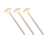 jojofuny Ensemble de 3 Pinceaux de Maquillage en Nylon et Bois pour Visage Pinceau Éventail pour Application Précise et Mise en Valeur Quotidienne Usage Professionnel et Quotidien