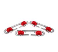 jojofuny Ensemble de 3 Poulies d'Étendage Extérieur en Aluminium et Plastique Écarteur Robuste pour Corde à Linge Silencieux Résistant aux Intempéries pour Séchage de Gros Volumes en