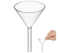 jojofuny Entonnoir Triangulaire Outil Solide Réutilisable et Lavable la Main en Verre de 60mm pour Laboratoire de Chimie Analytique pour Liquides et Solides