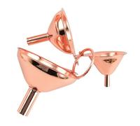 jojofuny Entonnoirs Cuisine en Acier Inoxydable Lot de 3 Mini Or Rose pour Sauces et Vin Ustensiles Remplissage Bouteilles
