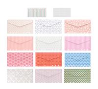 jojofuny Enveloppes Budgétaires en Feuilles en Vrac avec Des Feuilles Budgétaires Enveloppes Imperméables à Des Trous Liants Budgétaires à Motifs pour L' enregistrement de Bureau