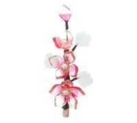 jojofuny Épingle à Cheveux Fleur Chinoise Rouge en Métal, Barrette Décorative de Fleur Vintage pour Femme, Accessoire Coiffure Hanfu, Pince Élégante pour Fêtes et Cosplay