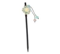 jojofuny Épingle à Cheveux Fleur Vintage Traditionnelle Taille Moyenne en Bois pour Femmes Accessoires Coiffure Hanfu Cérémonie Chignon Fleuri Chignon Élégant