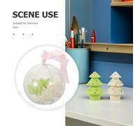 jojofuny Éponge à Maquillage de Noël Pailletée de Sapin Lot de 2 Boîte Carrée Douce et Non-Latex pour Fond de Teint Liquide et Poudre Usage Humide ou Sec Présent Festif