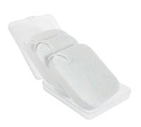 jojofuny Éponge Nettoyante Visage Multifonction en Pva Souple Format Compact Portable Lot de 3 set de Éponges Bleues Boîte de Rangement pour Gommage Démaquillage et Voyage