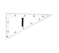 jojofuny Équerre Triangulaire Magnétique Transparente 60° pour Enseignement Règle Multifonction en Plastique Accessoires Scolaires pour Dessin Technique et Matériel Pédagogique