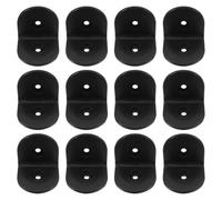 jojofuny Équerres D'angle en Nylon L Robustes et Stables 12pcs pour Cloisons de Toilettes en Plastique, Adaptées aux Espaces Publics et Projets de Séparation