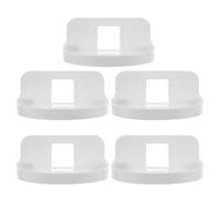 jojofuny Étagère Murale sans Perçage pour Babyphone et Caméra de Sécurité, Petite Étagère Flottante Blanche, Lot de 5 Supports Muraux pour Petits Appareils et Haut-parleurs,