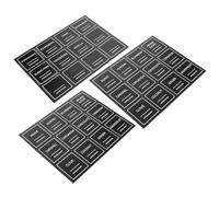 jojofuny Étiquettes Autocollantes pour Sirop de Café 36 Pcs 64 CM Imperméables et Réinscriptibles Adhésives Noires pour Bouteilles et Contenants Autocollants Pratiques pour Organisation