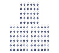 jojofuny Étiquettes Porte-clés Numériques Anneau Porte n Aluminium Bleu Plaques Numéro Maison Pratiques Lot de 100 Set de Set de Pièces pour Hôtels et Bagages