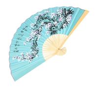jojofuny Éventail Mural Chinois en Bambou et Papier 90cm Léger pour Décoration Murale Traditionnelle Asiatique Festivals et Mariages