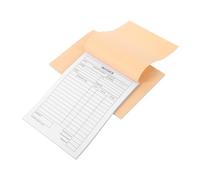 jojofuny Facturier pour Gestion des Reçus et Commandes Carnet de Factures Commerciales 2pcs Format Trois Volets en Papier Planche Rigide Boutiques Artisanales
