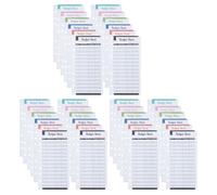 jojofuny Feuilles de Suivi Budgétaire Perforées 6 Couleurs, 36 Cartes Budget 6 Trous, Inserts pour Classeur Budget, Planificateur de Trésorerie pour Maison, Voyage et Bureau