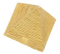 jojofuny Figurine de Pyramide Vintage en Résine Dorée pour Ornement Intérieur et Décoration de Table Basse