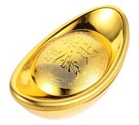 jojofuny Figurine Feng Shui Yuan Bao Dorée en Plastique 1Er Modèle Dragon et Phénix Ornement Décoratif Amulette pour Décoration Intérieure Objet de Collection Symbolisant Richesse et