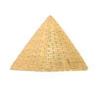 jojofuny Figurine Miniature Pyramide Égyptienne en Résine Dorée Décoration Bureau et Maison Ornement Antique Unique pour Amateurs d'Histoire et Thème Égypte