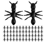 jojofuny Figurines Miniatures de Fourmis Réalistes en PVC Noir 2 Sachets de 500 Pièces Jouets D’Insectes pour Farces et Décorations Halloween Accessoires Décoratifs pour Fêtes et