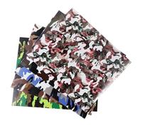 jojofuny Film Vinyle de Transfert Thermique Camouflage Floral 7pcs Pu Facile à Découper pour Personnalisation DIY Paquet et Sweatshirts Plusieurs styles