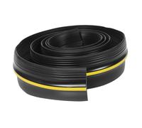 jojofuny Fond De Remplissage D'espace De Porte Devant Balayer Coupe-Vent Porte De Garage Brouillon Auvent Extérieur Serrure De Porte Intelligente Auvent Auvent Canopée Côté Black Caoutchouc