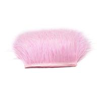 jojofuny Frange D'autruche Rose 2m pour Couture DIY Texture Confortable Peluche pour Décoration de Mariage et Accessoires de Déguisement Carnaval