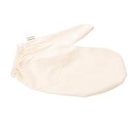 jojofuny Gants de Massage Soie Naturelle avec Poignet Élastique Gants Exfoliants Doux pour Gommage Corporel Ayurvédique Réutilisables pour Femmes et Hommes