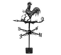 jojofuny Girouette Jardin Extérieur Coq Fer Résistant Indicateur Vent Décoration Toit Courtyard
