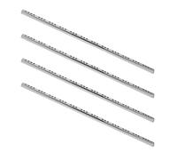 jojofuny Glissières de Tiroir Silencieuses à Double Articulation 4 Paires 406 MM en Acier Robuste Amortisseur Intégré Rails de Montage Latéral pour Tiroirs Cuisine et Bureau Coulisses