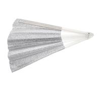 jojofuny Grand Éventail Pliable à Paillettes pour Femmes Ventilateur Portable Léger pour Danse et Festivals Accessoire Mains Pliable pour Fêtes Rave et Soulagement Coup de Chaleur
