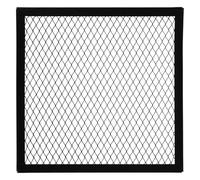 jojofuny Grille de foyer écran carré pour cheminée 6,86 po x 6,86 po - protection thermique pour barbecue, filet de sécurité anti-brûlure de rechange (sans trou de vis)