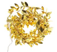 jojofuny Guirlande Lumineuse Dorée 20 LED 2 Mètres avec Feuilles Artificielles en Plastique Lumières de Vigne Décoratives pour Chambre à Coucher et Fêtes Guirlande Lumineuse Suspendue
