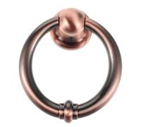 jojofuny Heurtoirs de porte d'entrée : Poignée annulaire circulaire en bronze antique - Quincaillerie d'entrée extérieure traditionnelle pour portes en bois, en métal et modernes