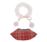 jojofuny Holiday Doll Clothes Cape for Stuffed Animals DIY Princess Doll Hooded Cloak for Christmas and Year Dress Up Miniature Plush Bear Outfit Accessory