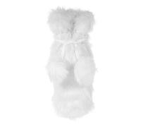 jojofuny Housse de Bouteille en Peluche Blanche, Décoration | Bouteille de Vin ou Bière, Usage Hôtel et Ouverture, Style Décoratif, Accessoire de Table