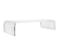 jojofuny Housse de Protection Clavier en Acrylique Transparent 45X20X10 CM Rehausseur Écran Ordinateur Multifonction Anti-Poussière Anti-Chat Support de Rangement Bureau pour PC et