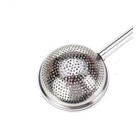 jojofuny Infuseur à Thé en Acier Inoxydable Forme Boule Argentée Passoire à Thé à Pression Facile à Ouvrir et Fermer Filtre Portable pour Infusion de Tisane en Vrac