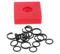 jojofuny Jeu de Bagues de Retenue pour Clé à Chocs Pneumatique avec Joint Torique Étanche Clip de Friction 3/8 Rouge Kit Réparation 10 Pièces Fixation Solide pour Usage Professionnel