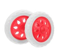 jojofuny Jeu de Roues de Rechange Robustes pour Chariot Courses Roulettes Compactes EVA Antichoc pour Caddie Portable Accessoires de Remplacement Stables et Faciles à Installer