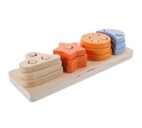 jojofuny Jeu d'Intelligence pour Perroquet en Bois Bloc Rectangulaire Solide d'Entraînement pour Cage à Oiseaux Favorise Stimulation Mentale et Activité Physique des Perroquets